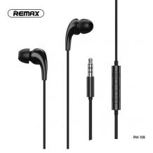 Оригинални стерео слушалки Remax RW-108 Music / handsfree / - Черни
