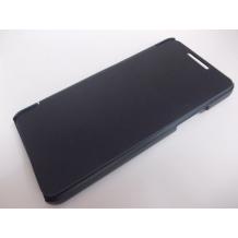 Ултра тънък кожен калъф Flip тефтер за HTC One Mini M4 - тъмно син