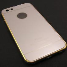 Луксозен твърд капак / гръб / за Apple iPhone 6 Plus 5.5'' - сребрист