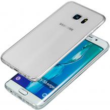 Силиконов калъф / гръб / TPU 360° за Samsung Galaxy S7 Edge G935 - прозрачен / 2 части / лице и гръб