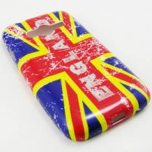Силиконов калъф / гръб / TPU за Samsung Galaxy Ace 4 G313 - Union Jack Flag / England