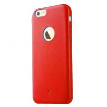 Луксозен твърд гръб / капак / BASEUS Thin Case за Apple iPhone 5 / iPhone 5S - червен