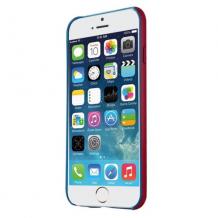 Луксозен твърд гръб / капак / BASEUS Thin Case за Apple iPhone 5 / iPhone 5S - червен
