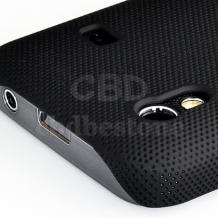 Заден предпазен капак Grid за Samsung Galaxy Ace S5830 черен