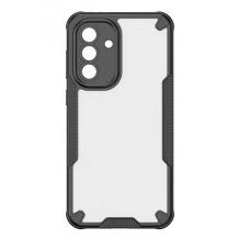 Удароустойчив гръб TPU кейс Defender Matt Case за Samsung Galaxy A26 5G - прозрачен / черен кант