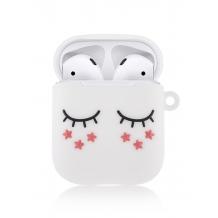 Силиконов калъф за AirPod - бял / Еднорог