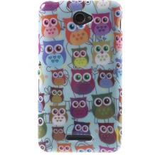 Силиконов калъф / гръб / TPU за Sony Xperia E4 - цветен / Lovely Owls / бухали