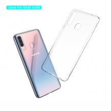 Силиконов калъф / гръб / TPU NORDIC Jelly Case за Samsung Galaxy A20s - прозрачен