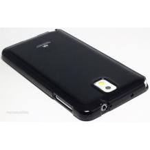 Луксозен силиконов калъф / гръб / TPU Mercury за Samsung Galaxy Note 3 N9000 / Samsung Note III N9005 - JELLY CASE Goospery / черен с брокат