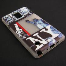 Силиконов калъф / гръб / TPU за Samsung Galaxy Note 4 N910 / Samsung Note 4 - New York