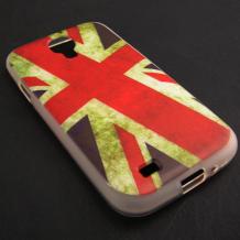 Силиконов калъф / гръб / TPU за Samsung Galaxy S4 I9500 / Samsung S4 I9505 / Samsung S4 i9515 - Retro British flag