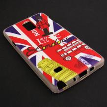 Силиконов калъф / гръб / TPU за Samsung Galaxy Note 4 N910 / Samsung Note 4 - British flag / London