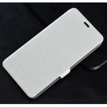 Кожен калъф Flip тефтер Flexi със стойка за Sony Xperia Z4 - бял