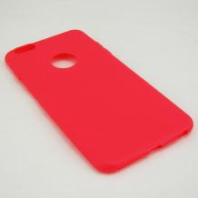 Ултра тънък силиконов калъф / гръб / TPU Ultra Thin за Apple iPhone 6 Plus 5.5'' - червен