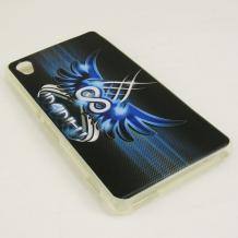 Силиконов калъф / гръб / TPU за Sony Xperia M4 Aqua - черен / Infinity