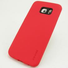 Твърд гръб / капак / G-Case Noble Series за Samsung Galaxy S6 Edge G925 - червен