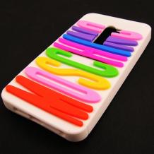 Силиконов калъф / гръб / TPU 3D за LG G2 D802 / LG G2 - бял / MOSCHINO