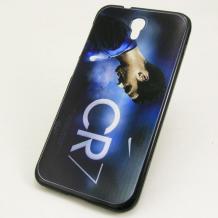 Силиконов калъф / гръб / TPU за Alcatel One Touch Idol 2 OT-6037K - син / Cristiano Ronaldo