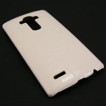Твърд гръб / капак / Croco за LG G4 - бял