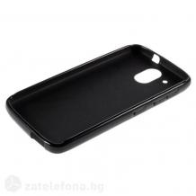 Силиконов калъф / гръб / TPU за HTC Desire 526G - черен / гланц