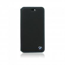 Оригинален кожен калъф Flip тефтер BMW Booktype Case за Apple iPhone 6 4.7" - черен