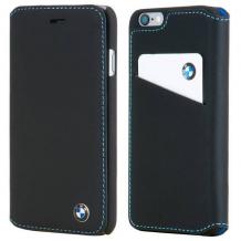 Оригинален кожен калъф Flip тефтер BMW Booktype Case за Apple iPhone 6 4.7" - черен