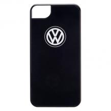 Оригинален кожен твърд гръб / капак / Volkswagen CLASSIC Back Cover за Apple iPhone 5 / iPhone 5S - черен