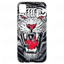 Силиконов калъф / гръб / TPU LUXO за Apple iPhone 11 Pro 5.8" - тигър / сив