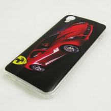 Силиконов калъф / гръб / TPU за Alcatel One Touch Idol 3 4.7" - червено Ferrari