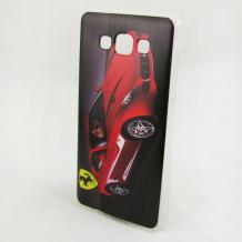 Силиконов калъф / гръб / TPU за Samsung Galaxy A7 SM-A700 / Samsung A7 - червено Ferrari