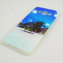 Силиконов калъф / гръб / TPU за Samsung Galaxy A7 SM-A700 / Samsung A7 - Palm beach