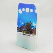 Силиконов калъф / гръб / TPU за Samsung Galaxy A7 SM-A700 / Samsung A7 - Palm beach