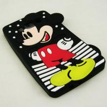 Силиконов калъф / гръб / TPU 3D за Samsung Galaxy A5 SM-A500F / Samsung A5 - черен / Mickey mouse