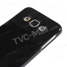 Луксозен силиконов калъф / гръб / TPU Mercury GOOSPERY Jelly Case за Samsung Galaxy A3 SM-A300F / Samsung A3 - черен