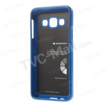 Луксозен силиконов гръб / калъф / TPU Mercury JELLY CASE Goospery за Samsung Galaxy A3 / Samsung A3 - тъмно син