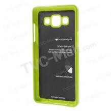 Луксозен силиконов калъф / гръб / TPU Mercury GOOSPERY Jelly Case за Samsung Galaxy A5 SM-A500F - зелен