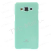 Луксозен силиконов калъф / гръб / TPU Mercury GOOSPERY Jelly Case за Samsung Galaxy A5 SM-A500F / Samsung A5 - светло зелен