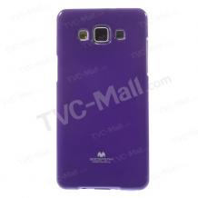 Луксозен силиконов калъф / гръб / TPU Mercury GOOSPERY Jelly Case за Samsung Galaxy A5 SM-A500F / Samsung A5 - лилав