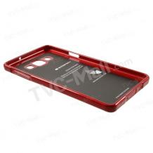 Луксозен силиконов калъф / гръб / TPU Mercury GOOSPERY Jelly Case за Samsung Galaxy A7 SM-A700 / Samsung A7 - червен