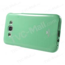 Луксозен силиконов калъф / гръб / TPU Mercury GOOSPERY Jelly Case за Samsung Galaxy E5 / Samsung E5 - зелен