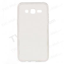 Силиконов калъф / гръб / TPU за Samsung J500 Galaxy J5 - прозрачен / матиран
