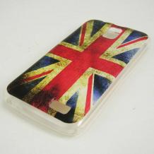 Силиконов калъф / гръб / TPU за Lenovo A328 - Retro British Flag