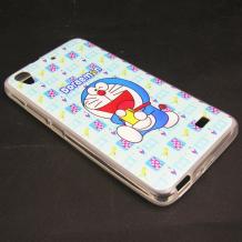 Силиконов калъф / гръб / TPU за Huawei Ascend G620S C8817 - син / Doraemon