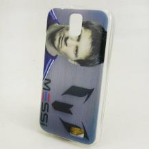 Силиконов калъф / гръб / TPU за Lenovo A328 - син / Lionel Messi