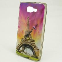 Силиконов калъф / гръб / TPU за Samsung Galaxy A3 2016 A310 - цветен / Айфелова кула