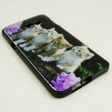 Силиконов калъф / гръб / TPU за Samsung Galaxy A8 / Samsung A8 - цветен / котета