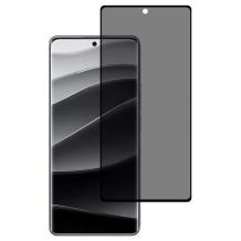 Privacy 5D full cover Tempered glass Full Glue screen protector стойка за Xiaomi Redmi Note 14 Pro Plus / Privacy Извит стъклен скрийн протектор с лепило от вътрешната страна за Xiaomi Redmi Note 14 Pro Plus - черен / прозрачен