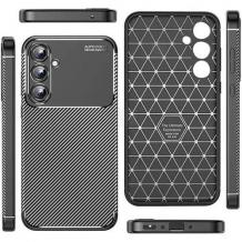 Луксозен силиконов калъф / кейс / TPU Auto Focus за Samsung Galaxy S24 - черен / Carbon