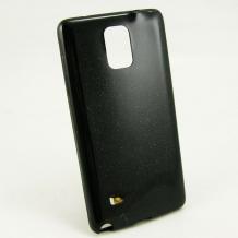 Ултра тънък силиконов калъф / гръб / TPU Ultra Thin за Samsung Galaxy Note 4 N910 / Samsung Note 4 - черен / блестящ