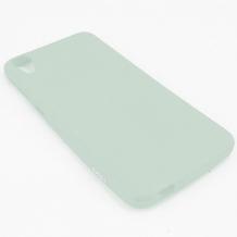 Ултра тънък силиконов калъф / гръб / TPU Ultra Thin i-Zore за Sony Xperia M4 / M4 Aqua - бял